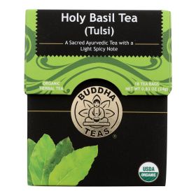 Buddha Teas - Tea Organic Holy Basil - Case Of 6 - 18 Bag