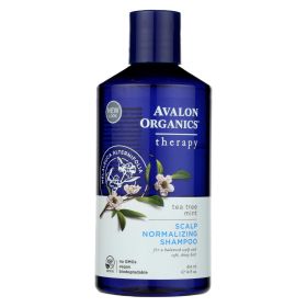 Avalon Organics Scalp Normalizing Shampoo Tea Tree Mint Therapy - 14 Fl Oz