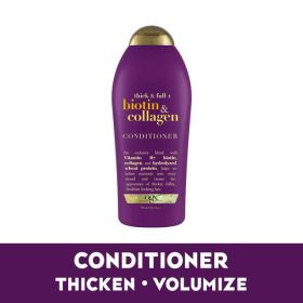 OGX Thick & Full + Biotin & Collagen Volumizing Daily Conditioner, 25.4 fl oz (Brand: OGX)